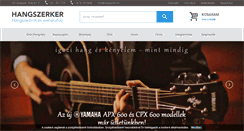 Desktop Screenshot of hangszerker.hu