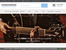 Tablet Screenshot of hangszerker.hu